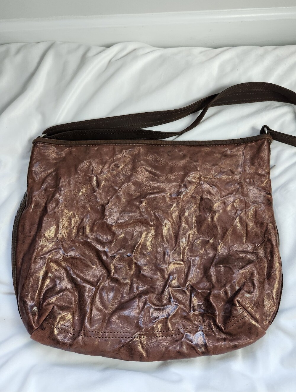 Rough & Tumble E/W Double Zip Boho, Rough Clay, Large